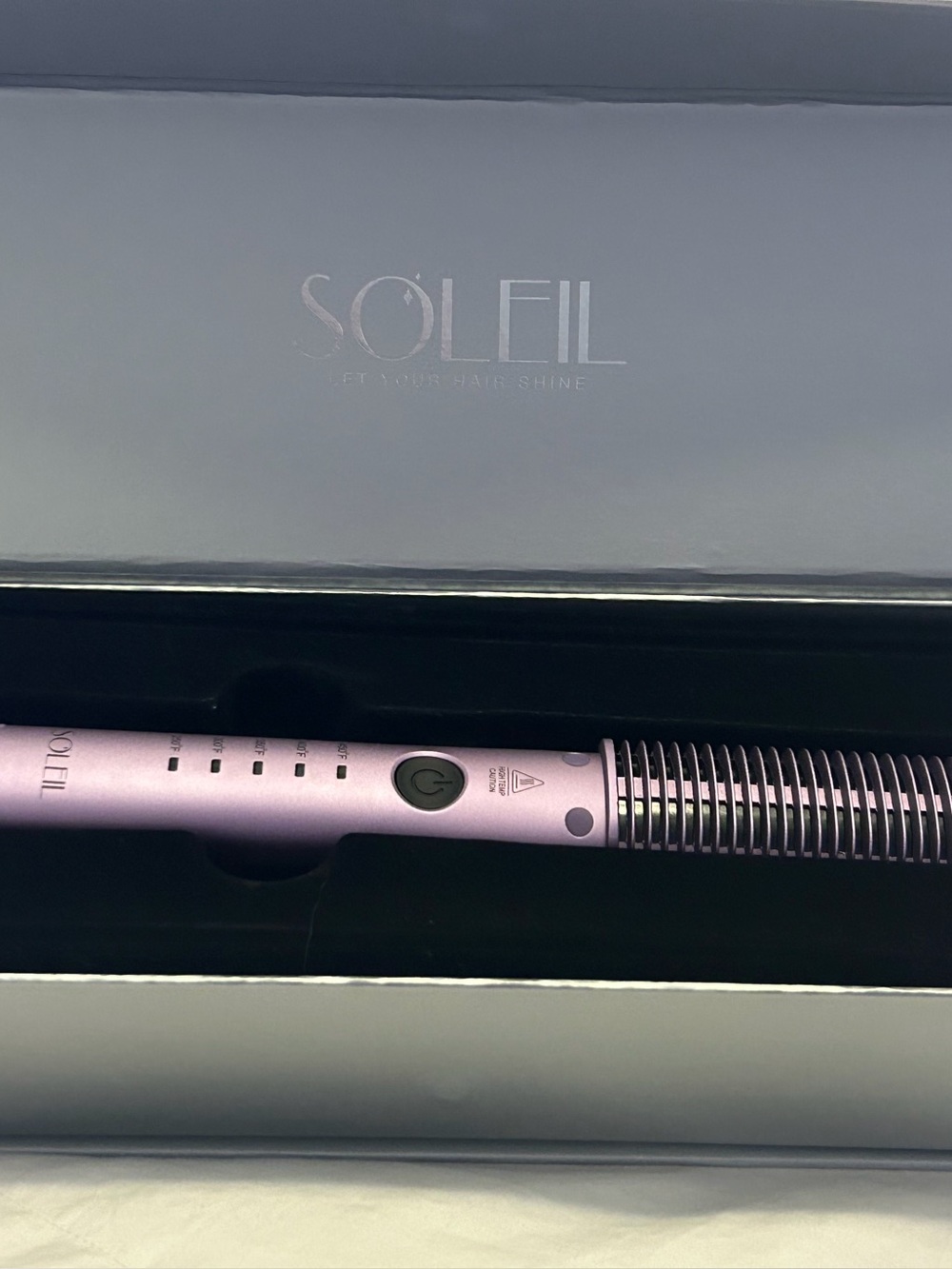 SOLEIL Lavendar Ceramic Hot Air Brush for Women
